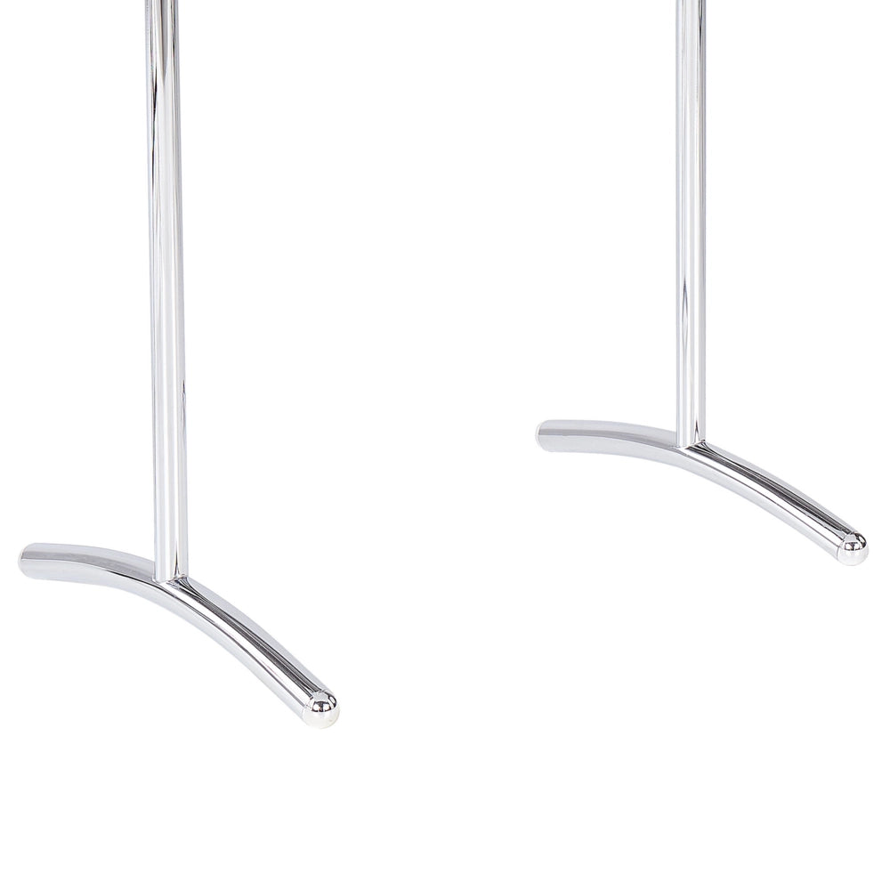 Portasciugamani in acciaio argentato lucido 3 binari portasciugamani da terra accessori da bagno moderni