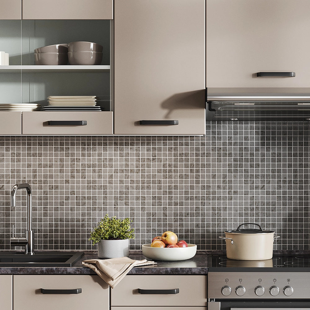 Mobile da cucina R-Line Cachemire/Antracite 240 cm, PL Antracite Vicco