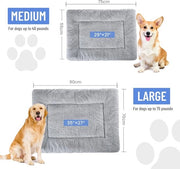 Letto per cani medio per cani piccoli lavabile - 75 x 50 cm Letto per gatti super soffice con fondo antiscivolo - grigio
