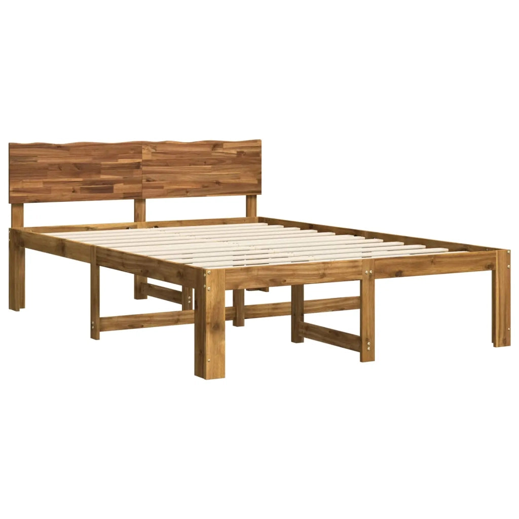 Letto matrimoniale con testiera ROSTOCK Naturale 150 x 200 cm 3405462