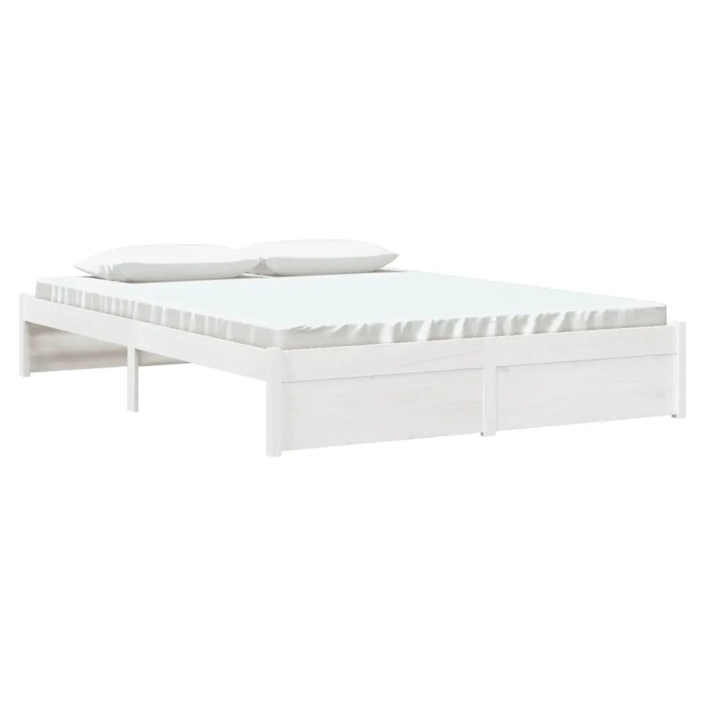 Giroletto Bianco in Legno Massello 150x200 cm King Size