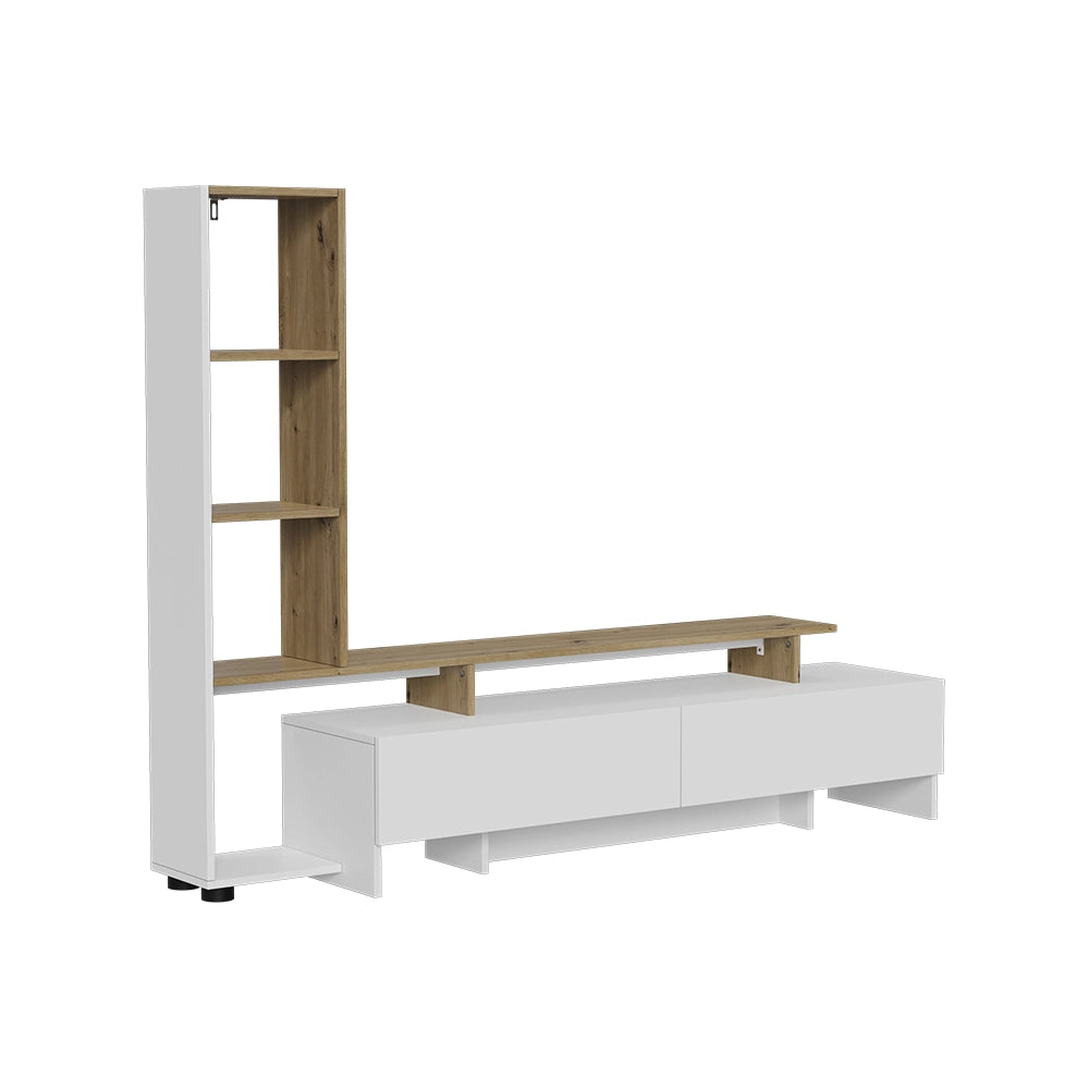Vicco Mobile tv Bianco/quercia 168.2 x 120 cm con 2 cassetti