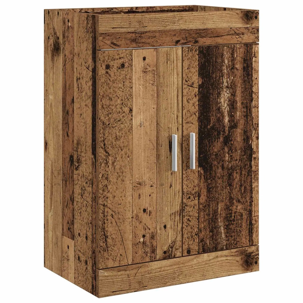Mobiletto da Bagno Sotto Lavabo Legno antico 890694