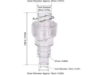 Terzaghi - Ritardatore di ritorno DN25 - Prevenzione di perdite d'aria - Progettazione a chiusura lenta - Materiale PC - Per sistemi HVAC - Controllo del ritorno d'acqua efficace - Ritardatore di scarico
