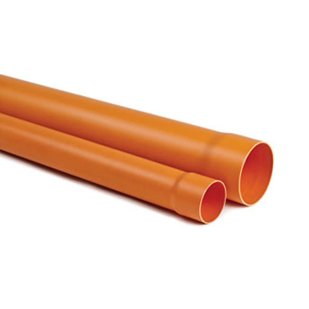 TUBO RIGIDO AD INCOLLAGGIO IN PVC ARANCIO - ø125XMT2  - HID