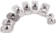 Serraggio a t-sleuf 50 pezzi - Viti a t-sleuf - Acciaio carbonio - Verniciato - Resistente alla ruggine - Alta durezza - Viti a t-sleuf