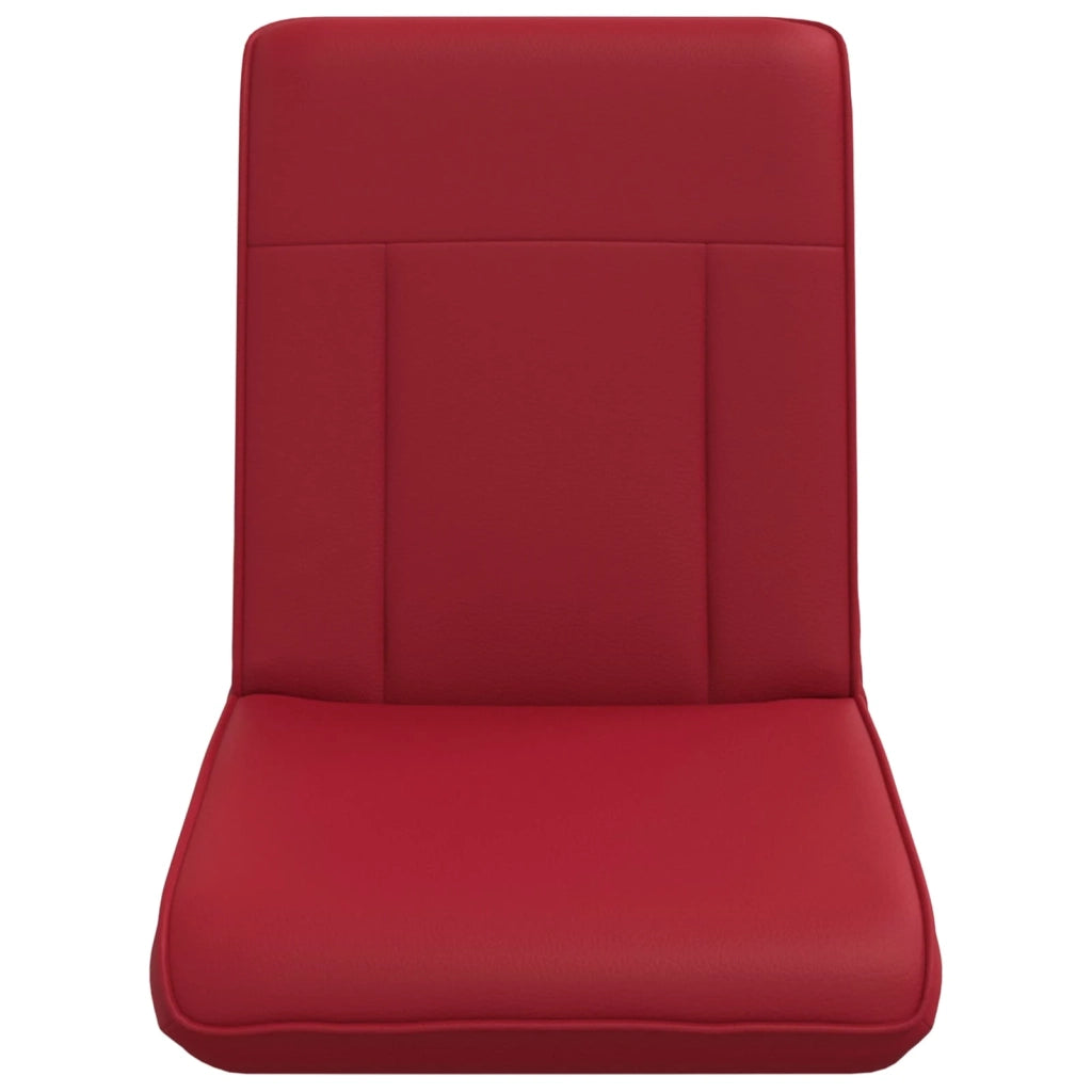 Sedia da Pavimento Rosso Vino 50 x 73 x 60 cm Pelle Sintetica 42028161