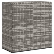 Contenitore da Giardino in Rattan PE 100x49x103,5 cm Grigio cod mxl 78457