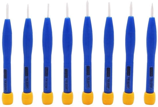 Set di Chiavi a Batteria Antistatiche a Micro Chiavi - Ceramica - Blu - Ideale per Interventi di Elettronica - Adatto per