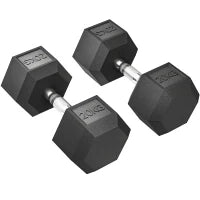 Manubri con impugnatura scanalata, manubrio in ghisa, 2 x 20kg per casa, palestra, allenamento di resistenza