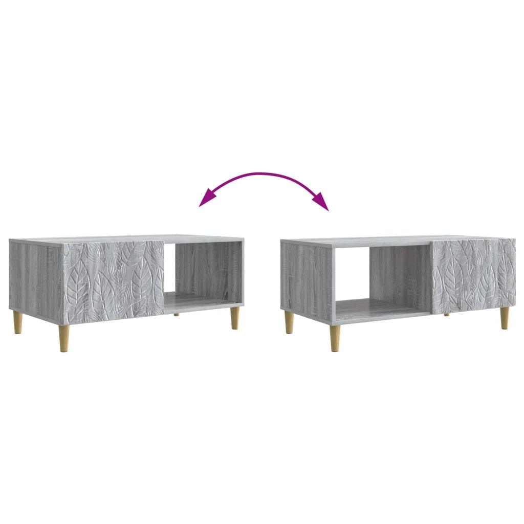Tavolino da salotto Sonoma grigio 90 x 50 x 40 cm