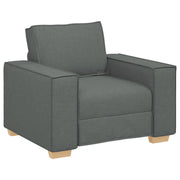 Poltrona | Sedia Relax Divano Grigio Scuro 100x78x84 cm Tessuto
