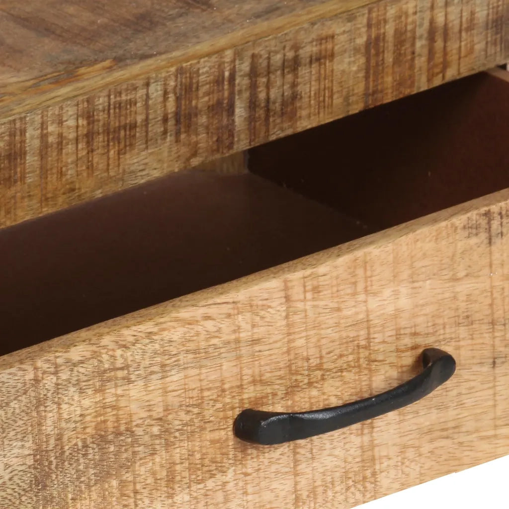 Libreria 118x30x200 cm in Legno Massello di Mango Grezzo 321052