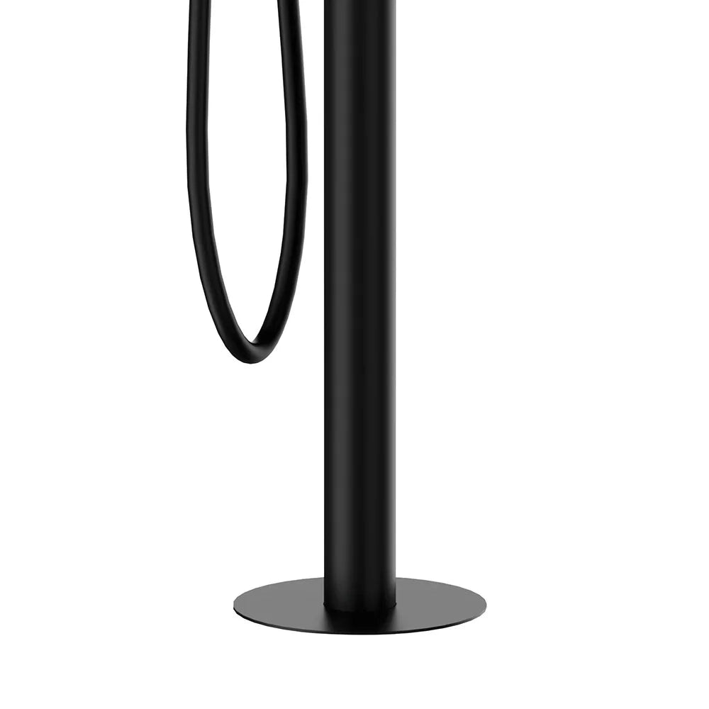 Miscelatore bordo vasca da pavimento nero opaco serie X Style