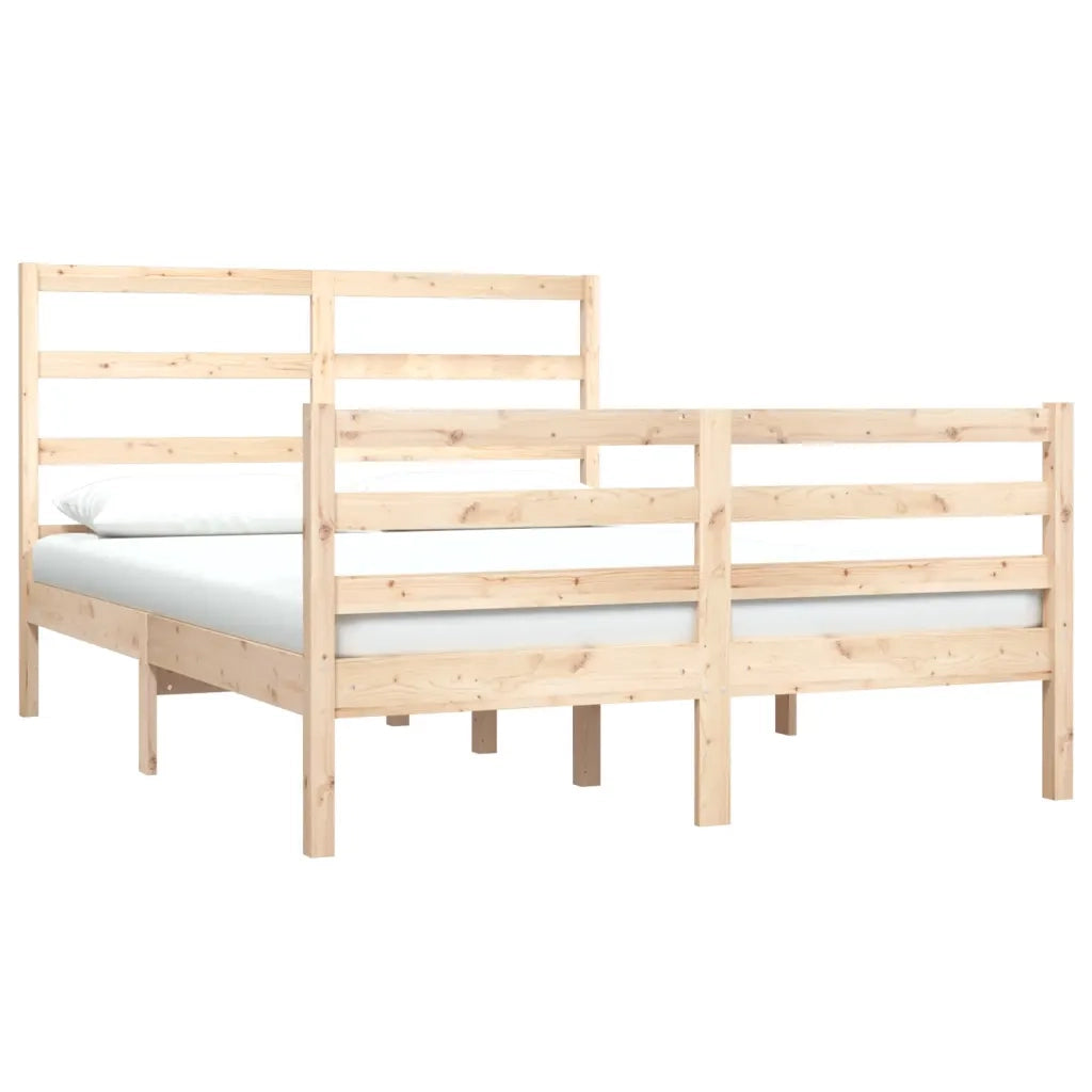 Giroletto-Struttura Letto in Legno Massello di Pino 120x190cm Small Double 797786