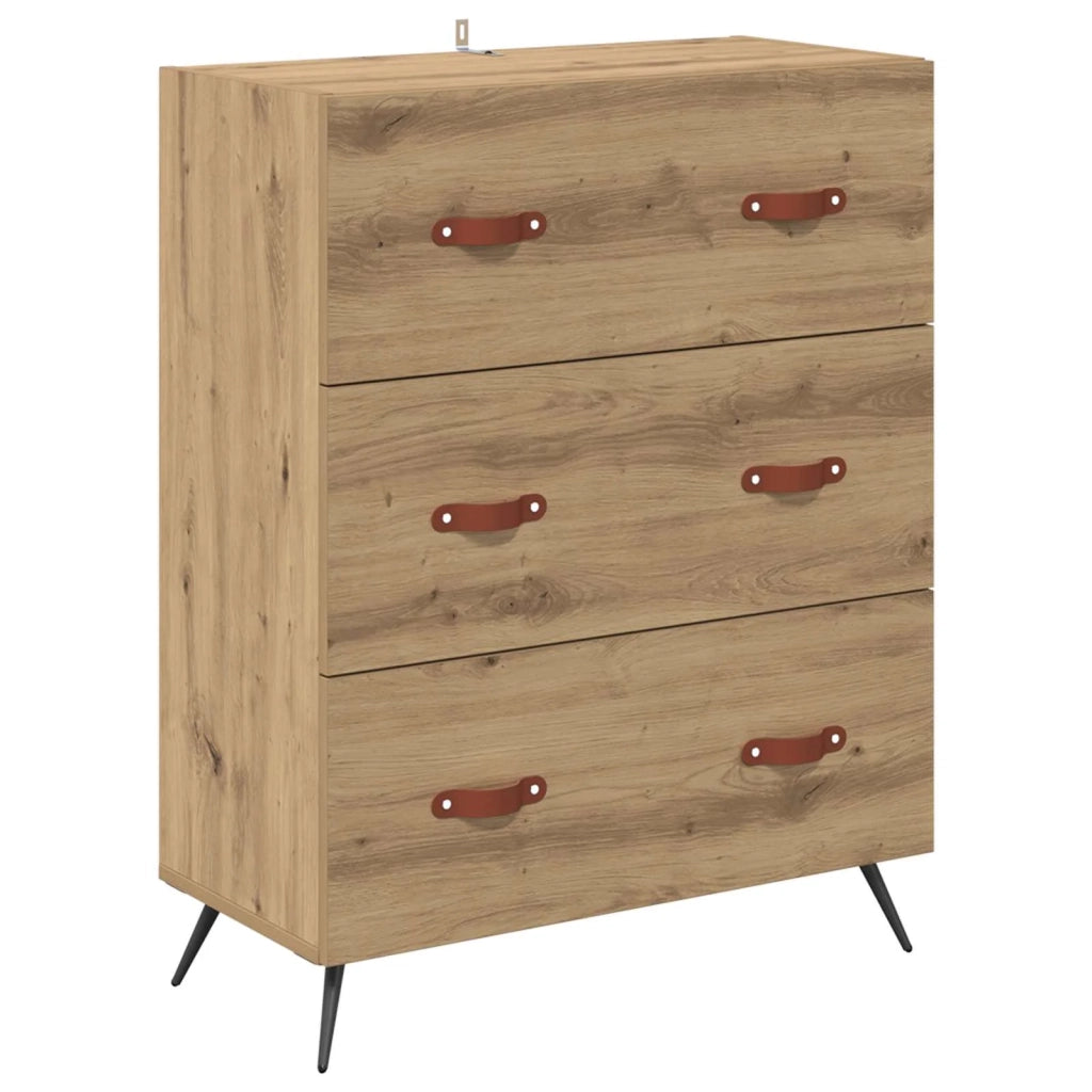 Cassettiera con cassetto Rovere Artigianale 69,5 x 34 x 90 cm