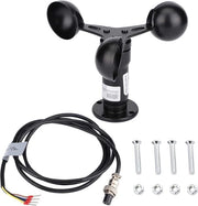 Sensore di Velocità del Vento in Alluminio Duro per Protezione dalla Corrosione, Misuratore di Velocità del Vento Pratico per Applicazioni Outdoor DIY.
