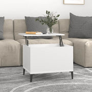 Tavolino da Salotto-Tavolino da soggiorno-Tavolo Bianco 60x44,5x45 cm in Legno Multistrato 697382