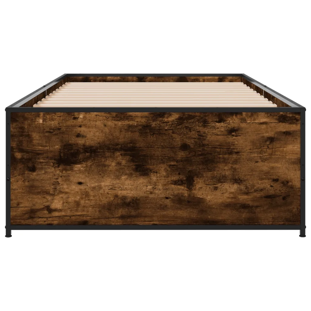 Giroletto Rovere Fumo 90x200 cm in Legno Multistrato e Metallo