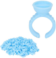 Cuppi di Adesivo 100 pezzi - Anelli Autoadesivi - Utilizzo Temporaneo - Anelli di Adesivo per Fiori - Materiale di Alta Qualità PP - Diametro delle Cuppe 1,3 cm - Anelli di Adesivo per Wimper