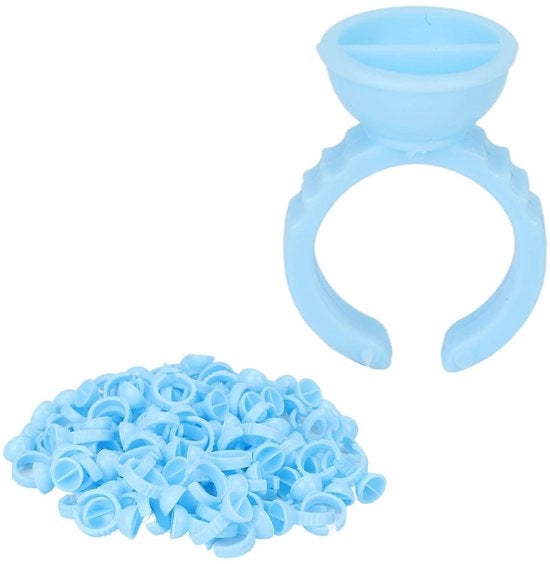 Cuppi di Adesivo 100 pezzi - Anelli Autoadesivi - Utilizzo Temporaneo - Anelli di Adesivo per Fiori - Materiale di Alta Qualità PP - Diametro delle Cuppe 1,3 cm - Anelli di Adesivo per Wimper