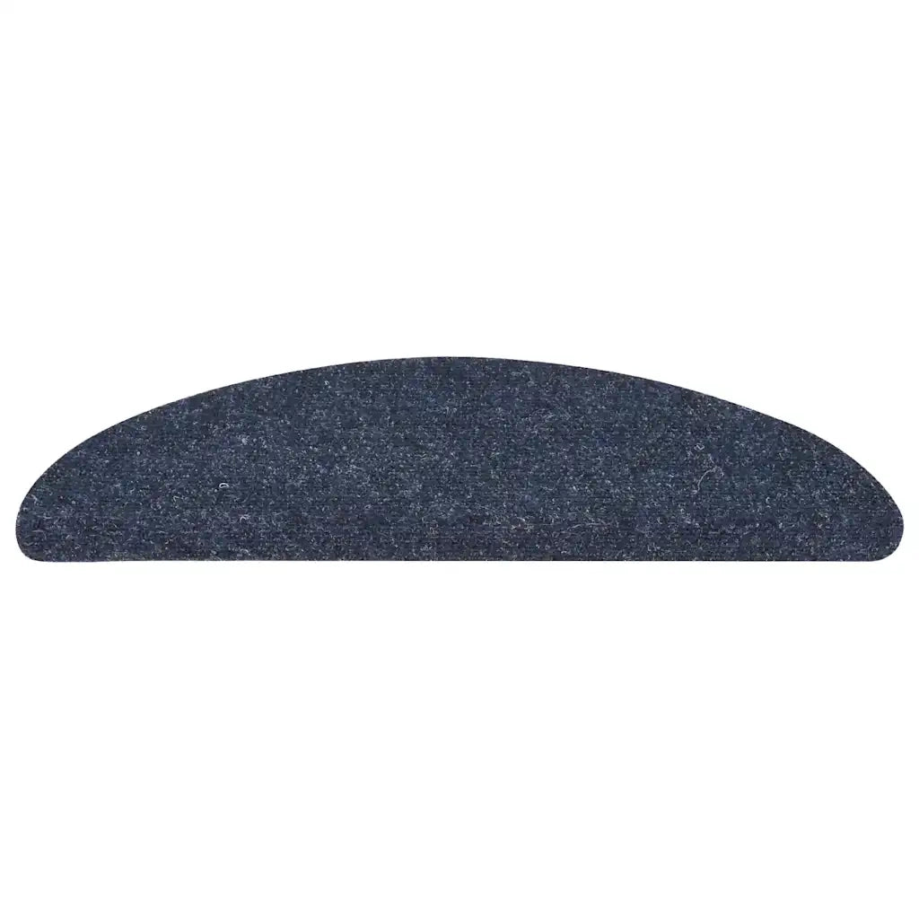 Tappetini per scale autoadesivi 10 pz 56x17x3 cm blu semicircolari 149685