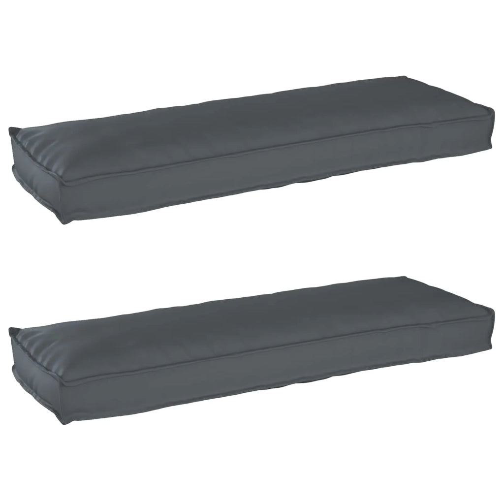 Set di Cuscini per Pallet 2 pcs Antracite 120 x 40 x 8 cm 42001698