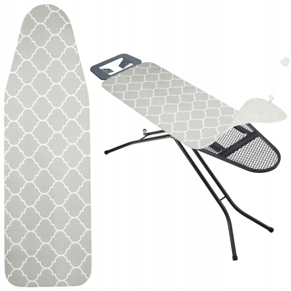 Copriasse da stiro KADAX 132x48 cm, elasticizzato, grigio