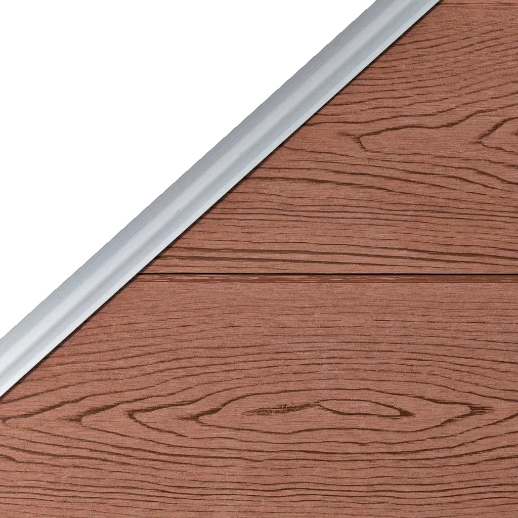 Pannelli Recinzione 1 Quadrato 1 Inclinato 273x186 cm Marrone