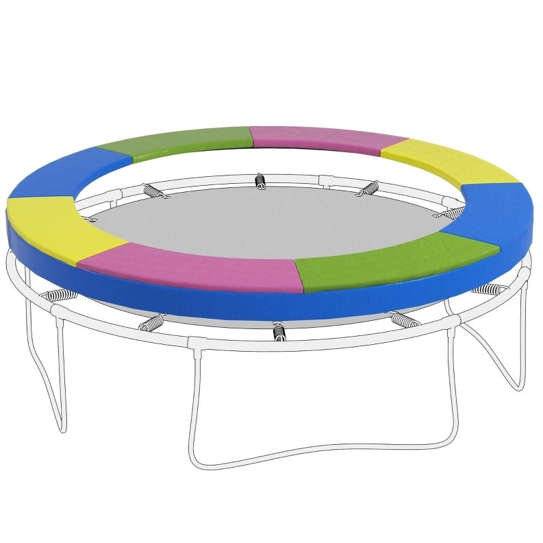 Copertura molle per trampolino Ø244 cm multicolore; plastica impermeabile