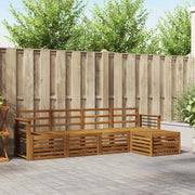 Set divani 5 pcs Naturale Legno di Acacia Massello