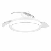 VENTILATORE DA SOFFITTO A PALE RETRATTILI LED DIMMERABILE 2700K 6500K BIANCO