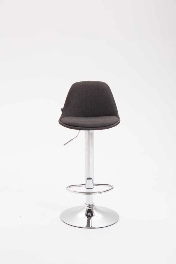 Set 2 sgabelli KIEL in tessuto grigio scuro