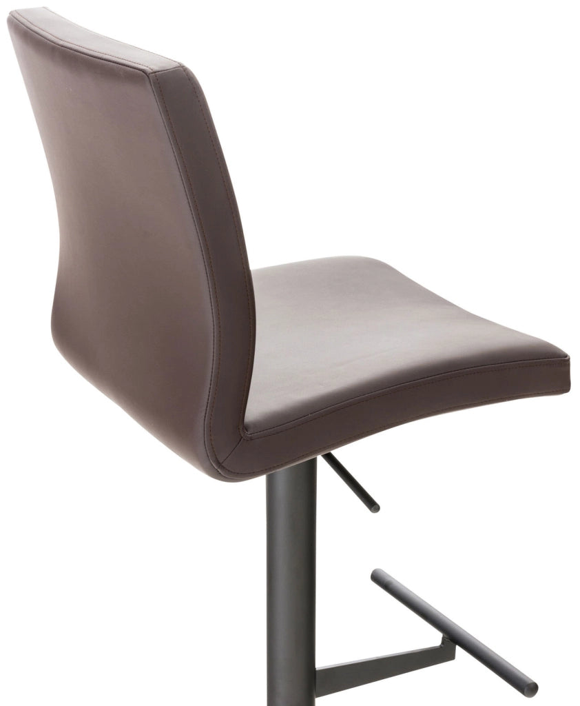 2er Set Barhocker Cadiz Kunstleder schwarz