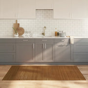 Tappeto Rettangolare Marrone 100x200 cm in Bambù 376944