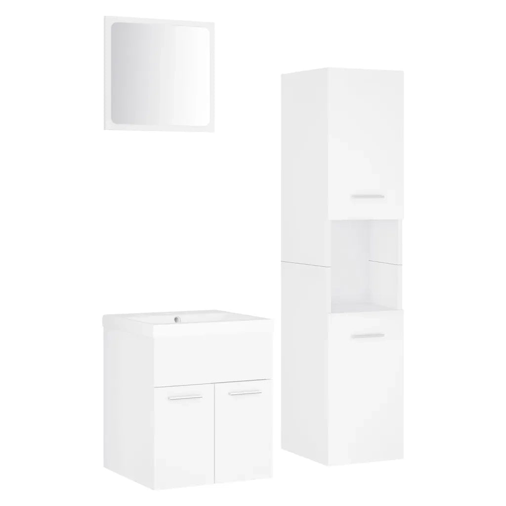Set Mobili da Bagno Bianco in Truciolato cod mxl 60874