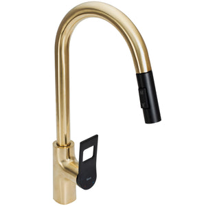 Rubinetto Da Cucina Rea Soul Gold Black