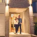 APPLIQUE LAMPADA DA PARETE A MURO GU10 LED PER INTERNO ESTERNO MODERNO FARETTO BIANCO