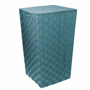 Cesto Portabiancheria in poliestere verde acqua quadro cm 33x33xh53