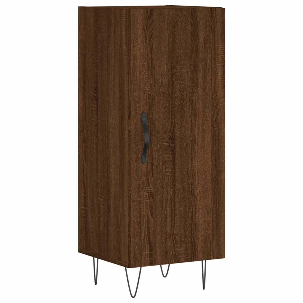 Credenza | Madia | Buffet da pranzo | Armadio da pranzo Rovere Marrone 34,5x34x90 cm in Legno Multistrato