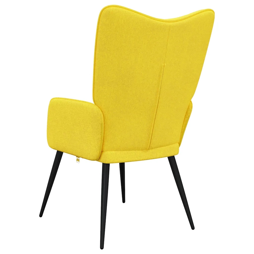 Sedia Relax Giallo Senape in Tessuto 327948