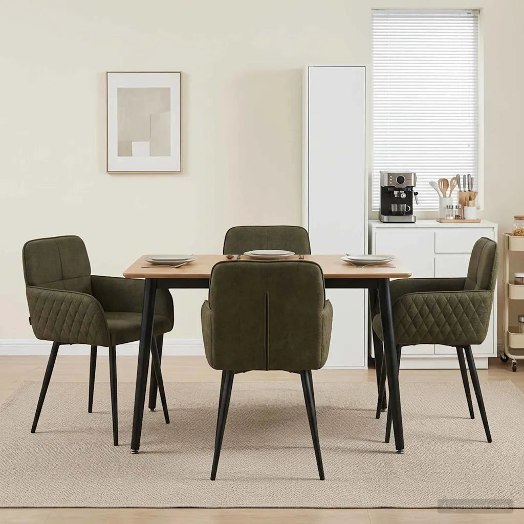 Sedie da pranzo 4 pcs Pelle Scamosciata Sintetica 3428232