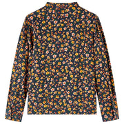 Camicia da Bambina con Colletto Fascia Blu Marino 104