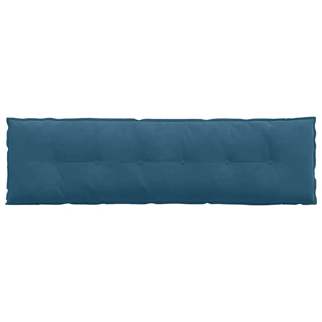 Cuscino per Schiena Blu 180 x 50 cm Tessuto in Cords 42014932