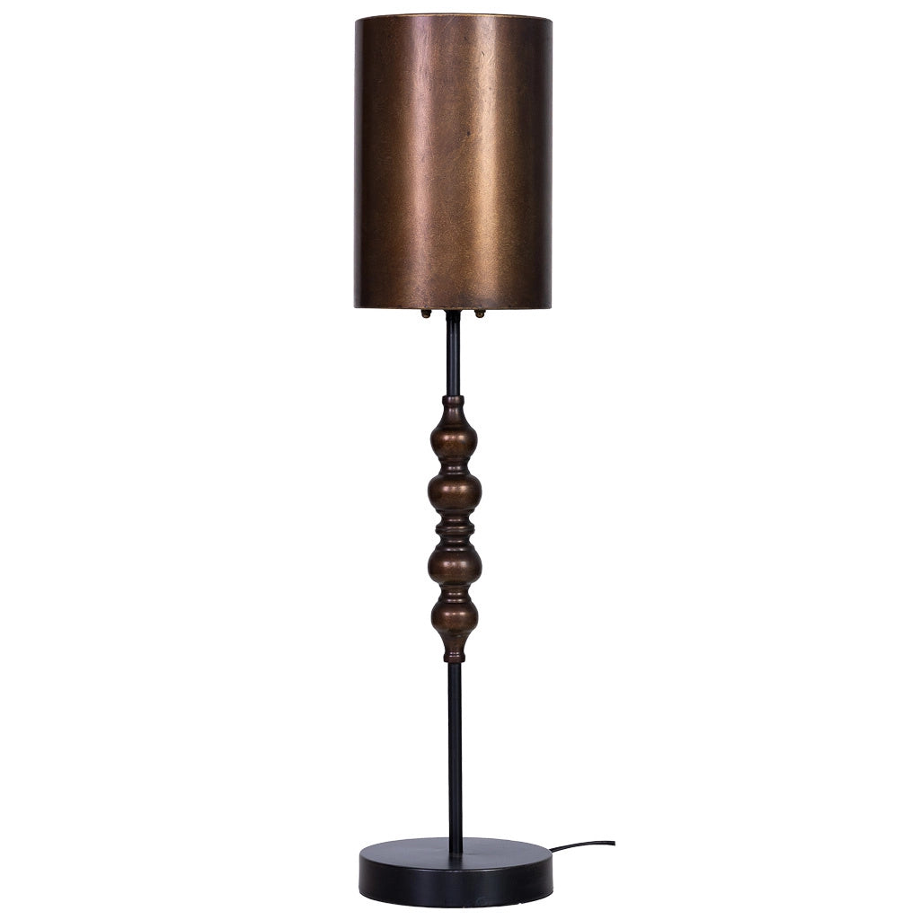 Lampada da tavolo in metallo 18x18x60,5/80h cm