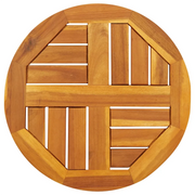 Piano per Tavolo Ã˜40x2 cm Rotondo in Legno Massello di Acacia