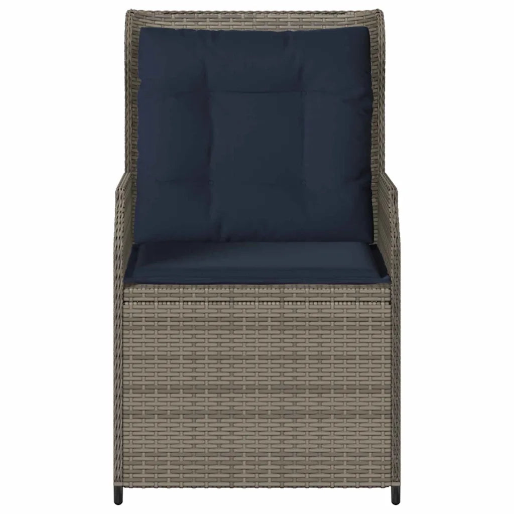 Panchina da giardino 2 pcs Grigio polyrattan 3394492