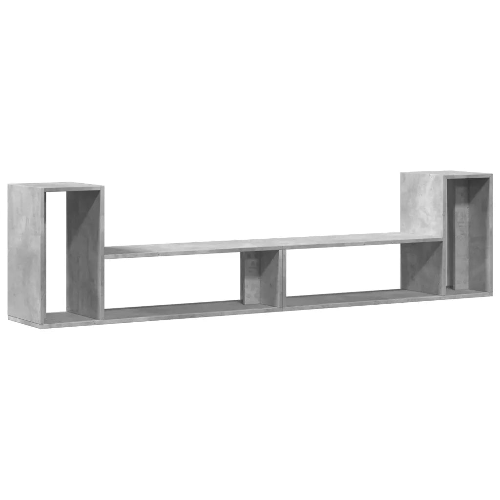 Mobili TV Muro 2pz Grigio Cemento 100x30x50cm Legno Multistratocod mxl 116651