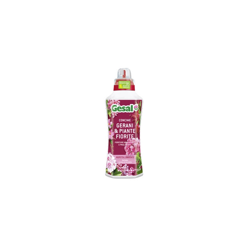 Concime liquido Gesal Gerani 750 ml – Fioriture abbondanti e prolungate