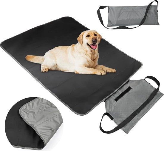 Matte da esterno per cani pieghevole, coperta per cani, lavabile, pelle sintetica imbottita, coperta per cani, impermeabile, coperta per campeggio, cani, gatti, letto per cani per interni ed esterni, grande coperta per animali domestici (L)
